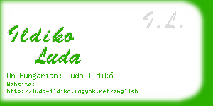 ildiko luda business card